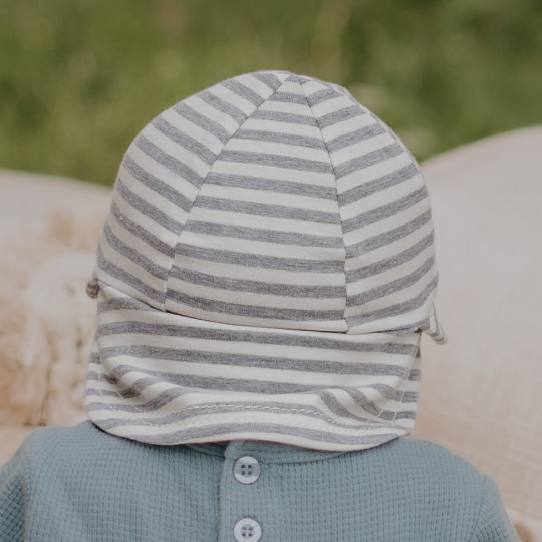 Bedhead Legionnaire Flap Sun Hat - Grey Stripe