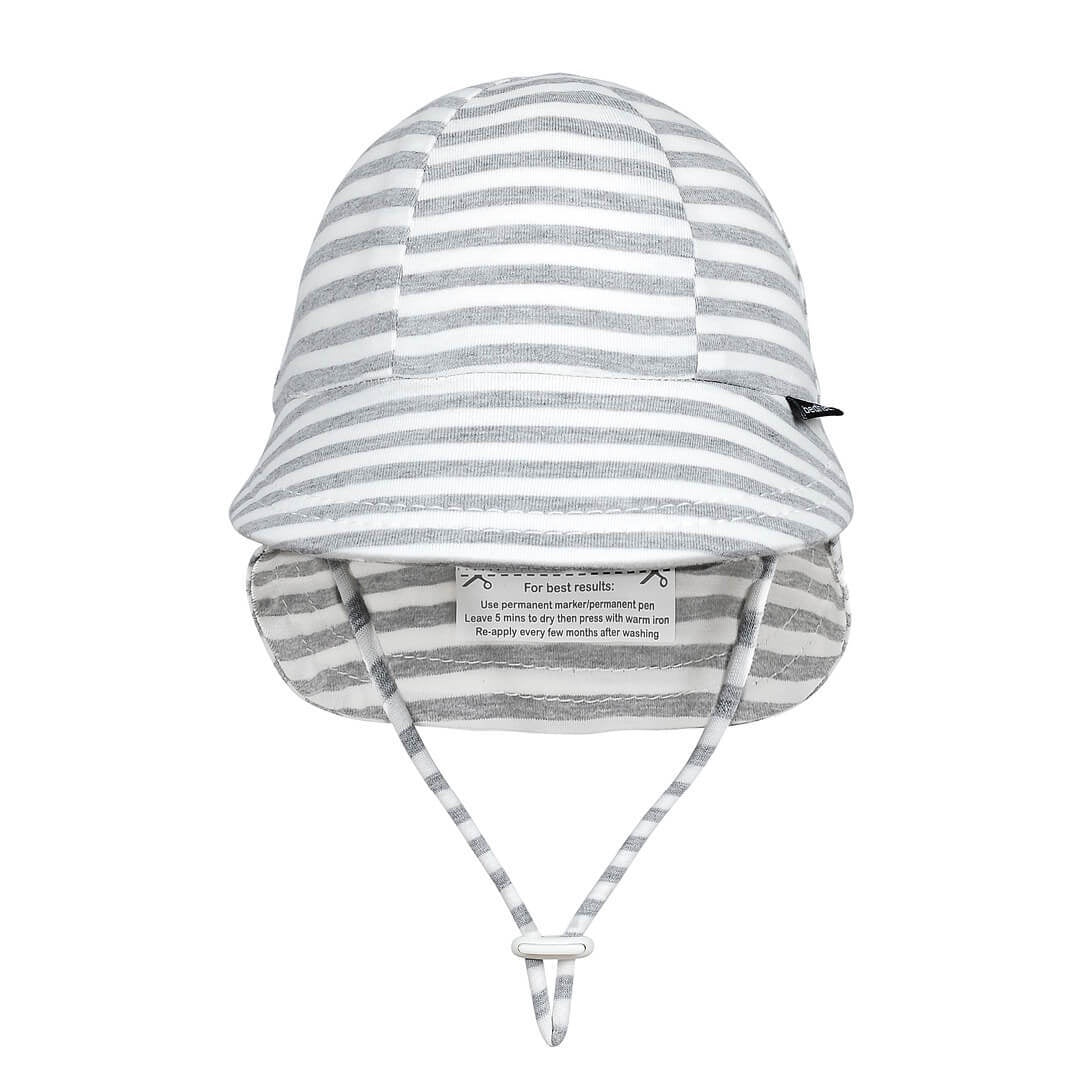 Bedhead Legionnaire Flap Sun Hat - Grey Stripe