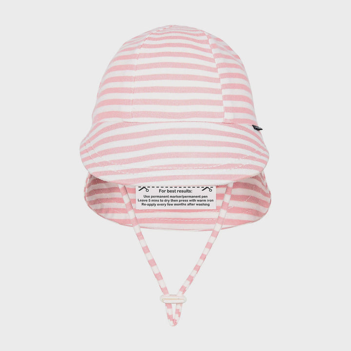 Bedhead Legionnaire Flap Sun Hat - Pink Stripe