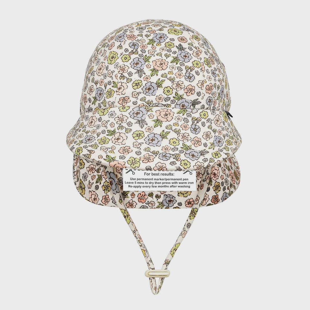 Bedhead Legionnaire Flap Sun Hat - Floret
