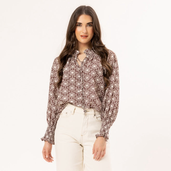 Encourage Top - Coffee Bean (LL3661-4)