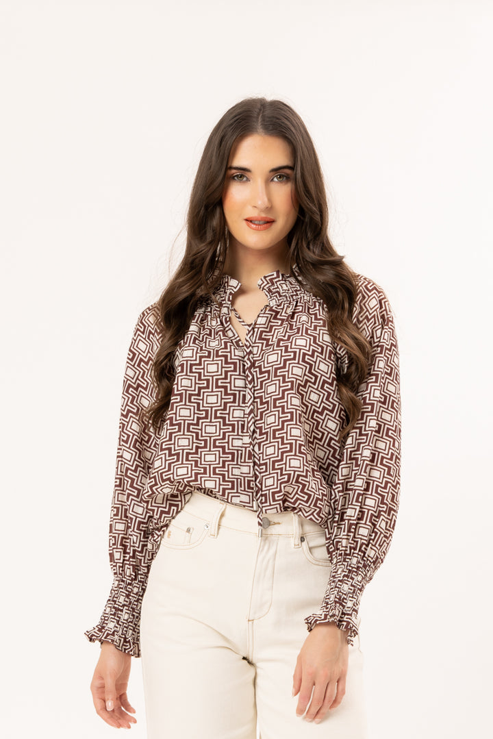 Encourage Top - Coffee Bean (LL3661-4)