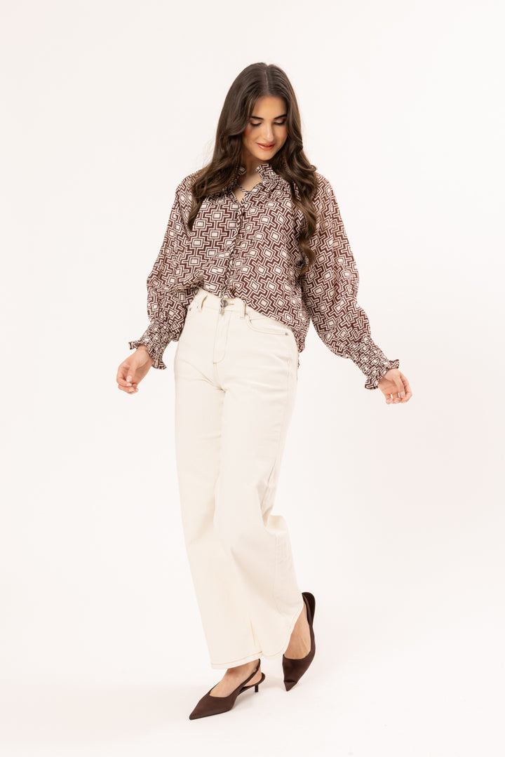 Encourage Top - Coffee Bean (LL3661-4)