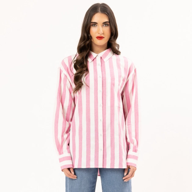 Essential Shirt - Pink Stripe (LL3666-3)