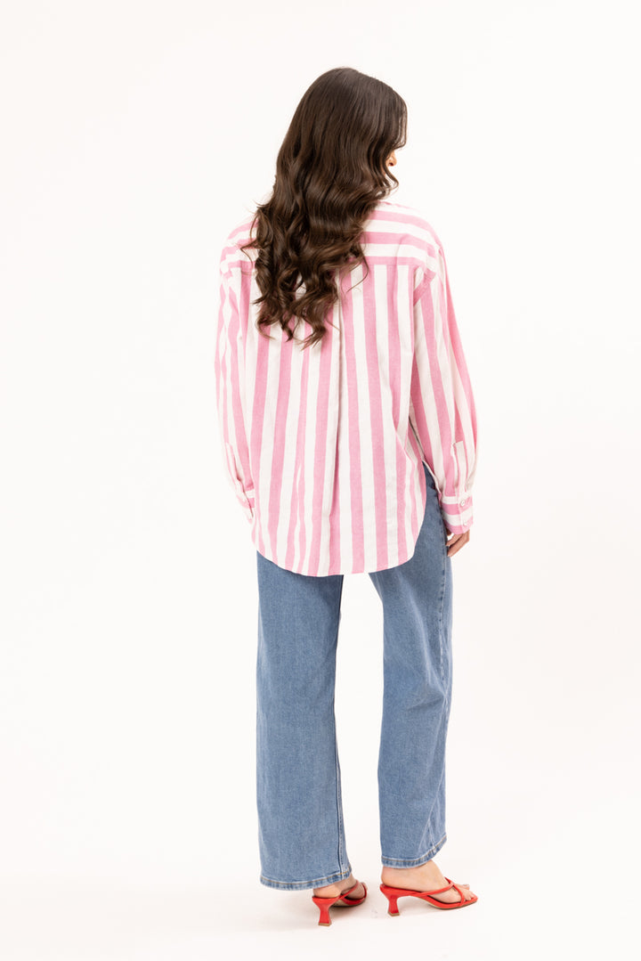 Essential Shirt - Pink Stripe (LL3666-3)