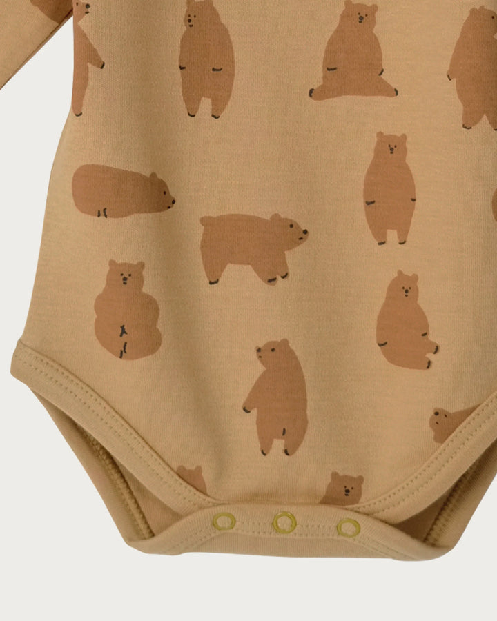 Long Sleeve Bodysuit  Chubby Bear | Babu