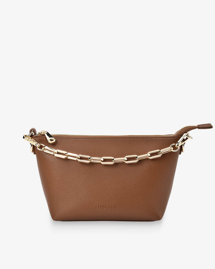 Elms & King Leyton Xbody Bag - Tan Saffiano