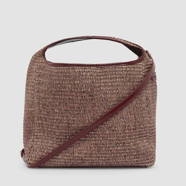 Large Linton Bag - Burgundy / Coco Weave