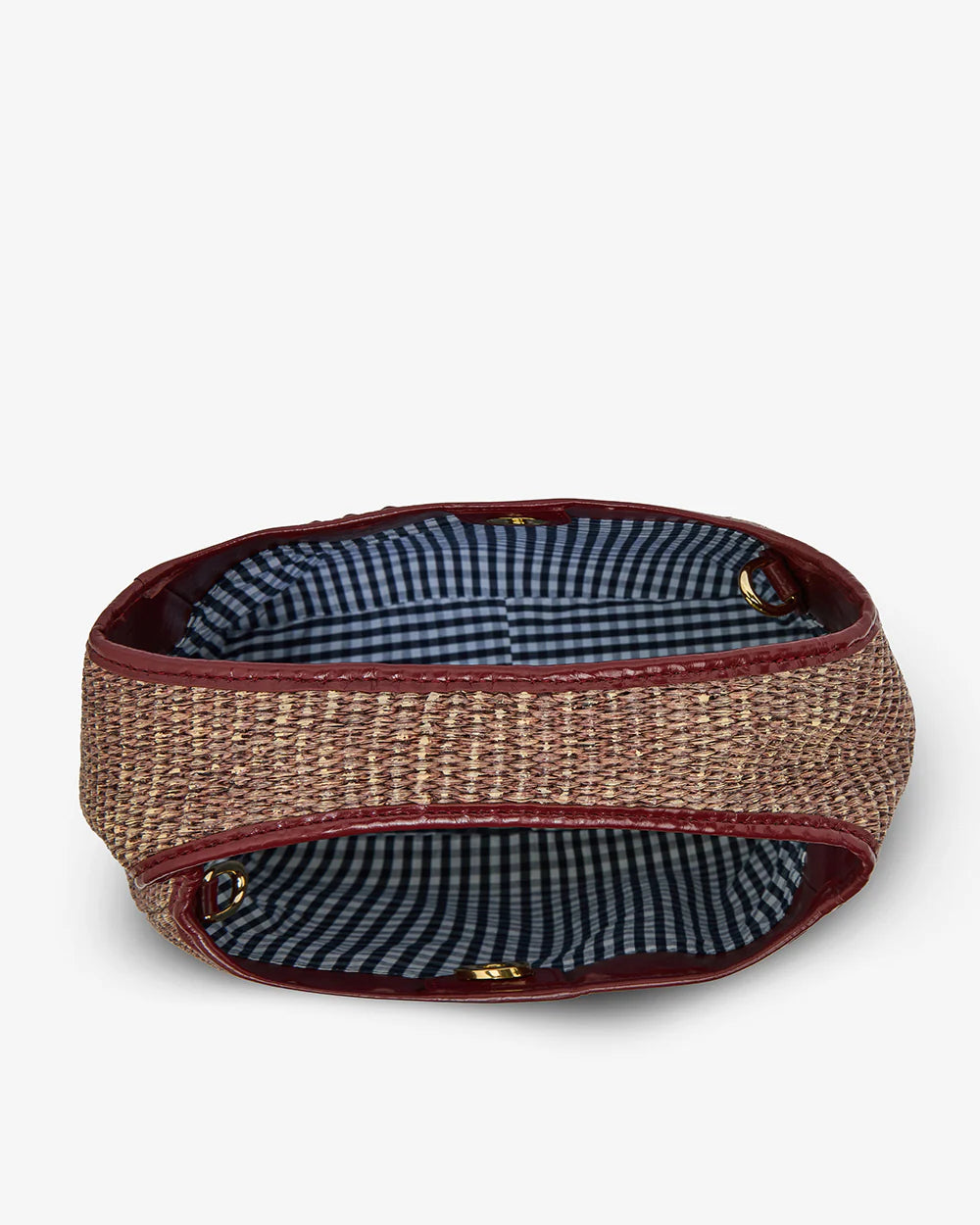 Large Linton Bag - Burgundy / Coco Weave