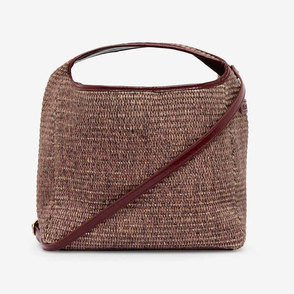 Large Linton Bag - Burgundy / Coco Weave