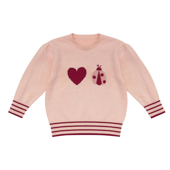 Little Ladybug Jumper-Piggy Pink