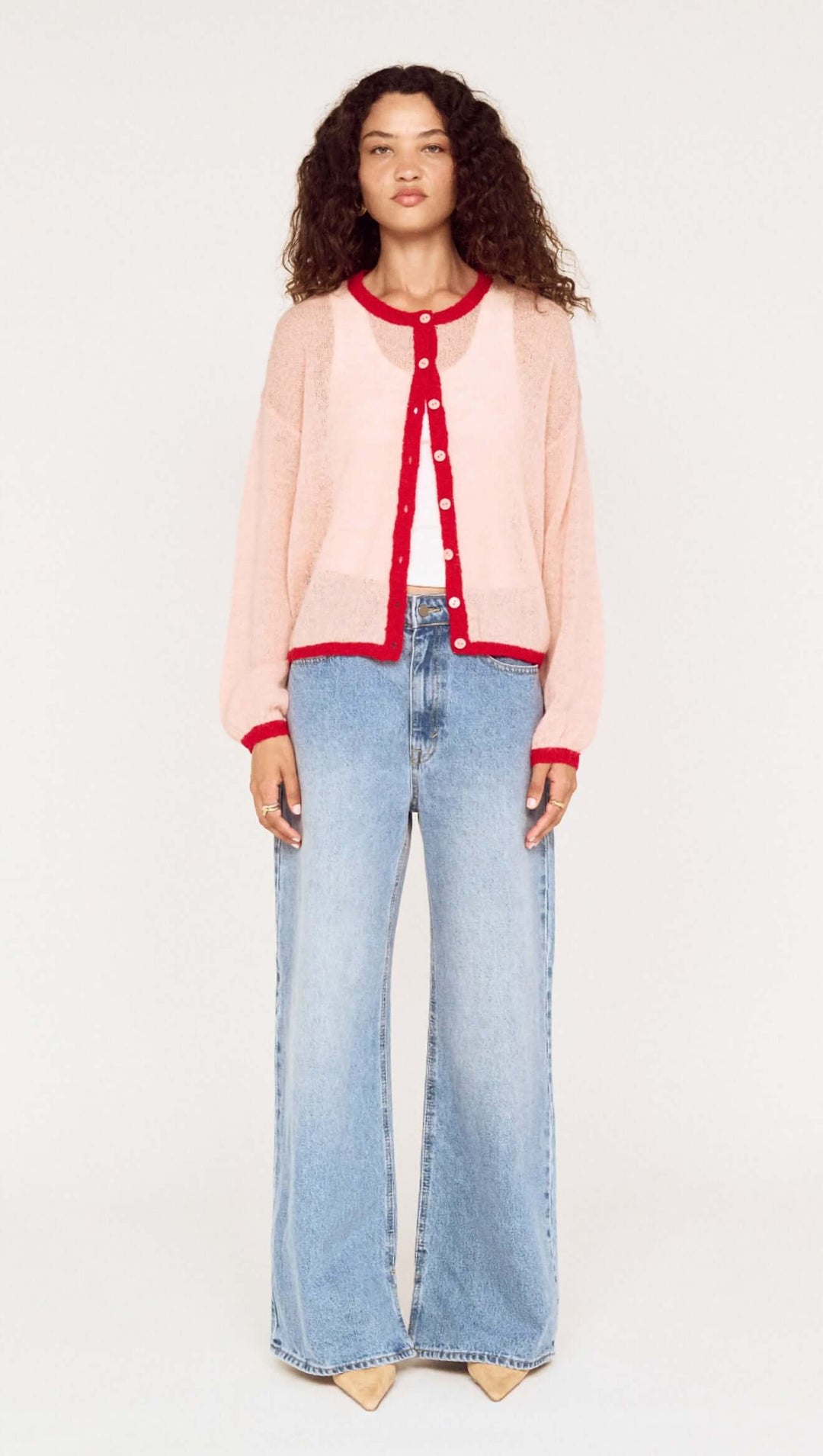 Naria Cardi - Pink/Red