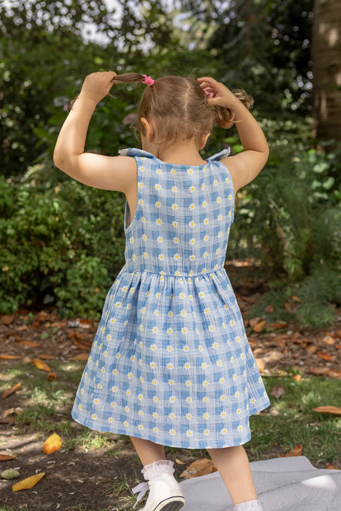 Daisy Check Dress | Milky