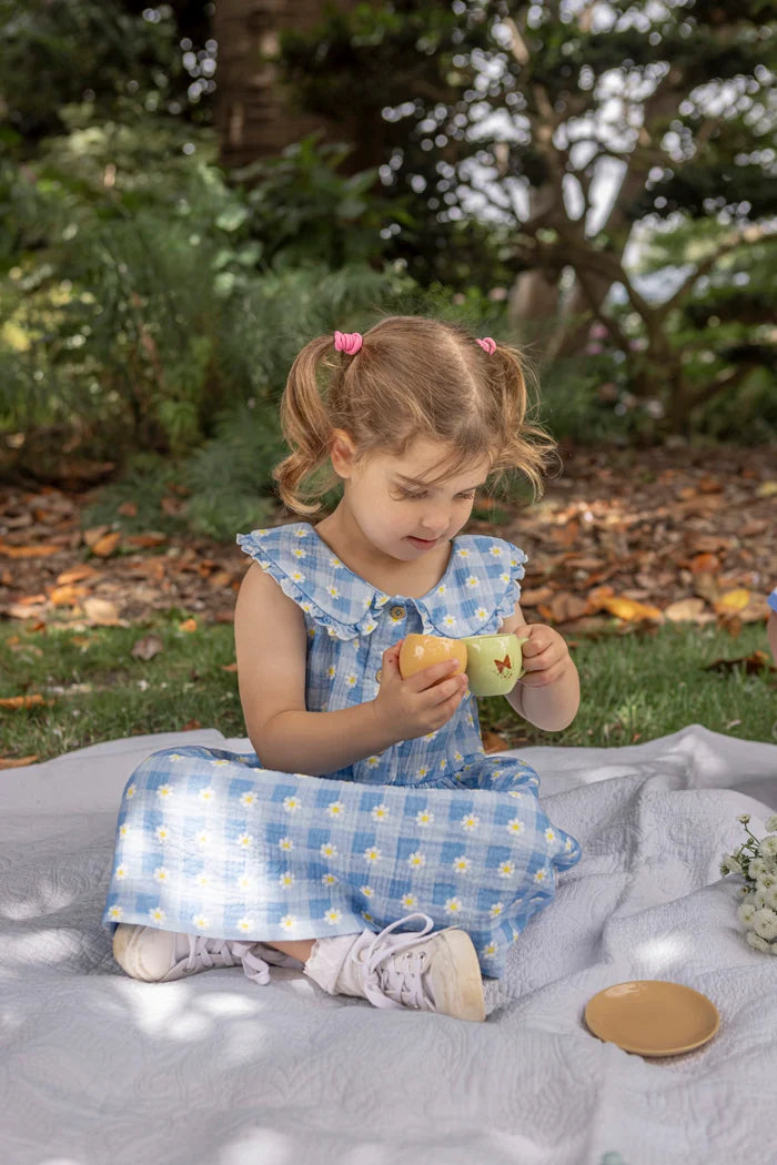 Daisy Check Dress | Milky