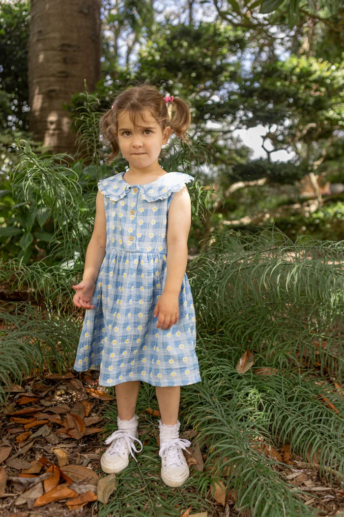 Daisy Check Dress | Milky