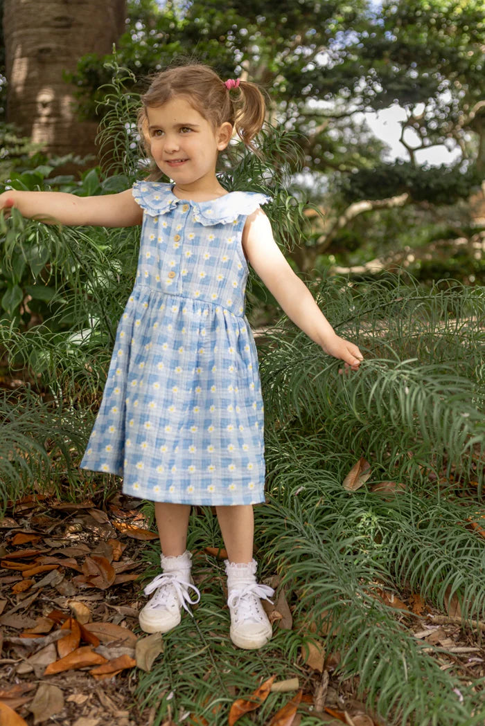 Daisy Check Dress | Milky