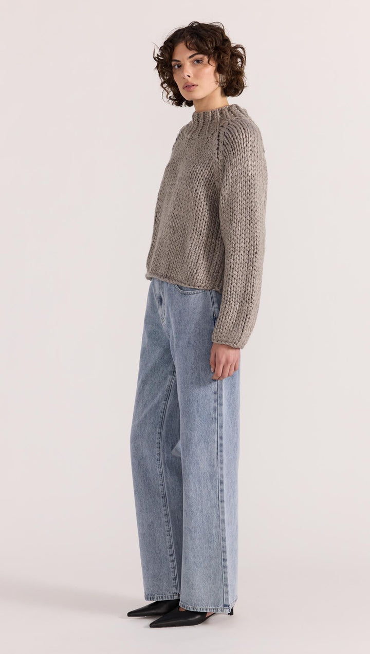 An elevated essential for the cooler months, the Monte Chunky Jumper in charcoal is a timeless knit with modern appeal.  Available from www.thecollectivenz.com