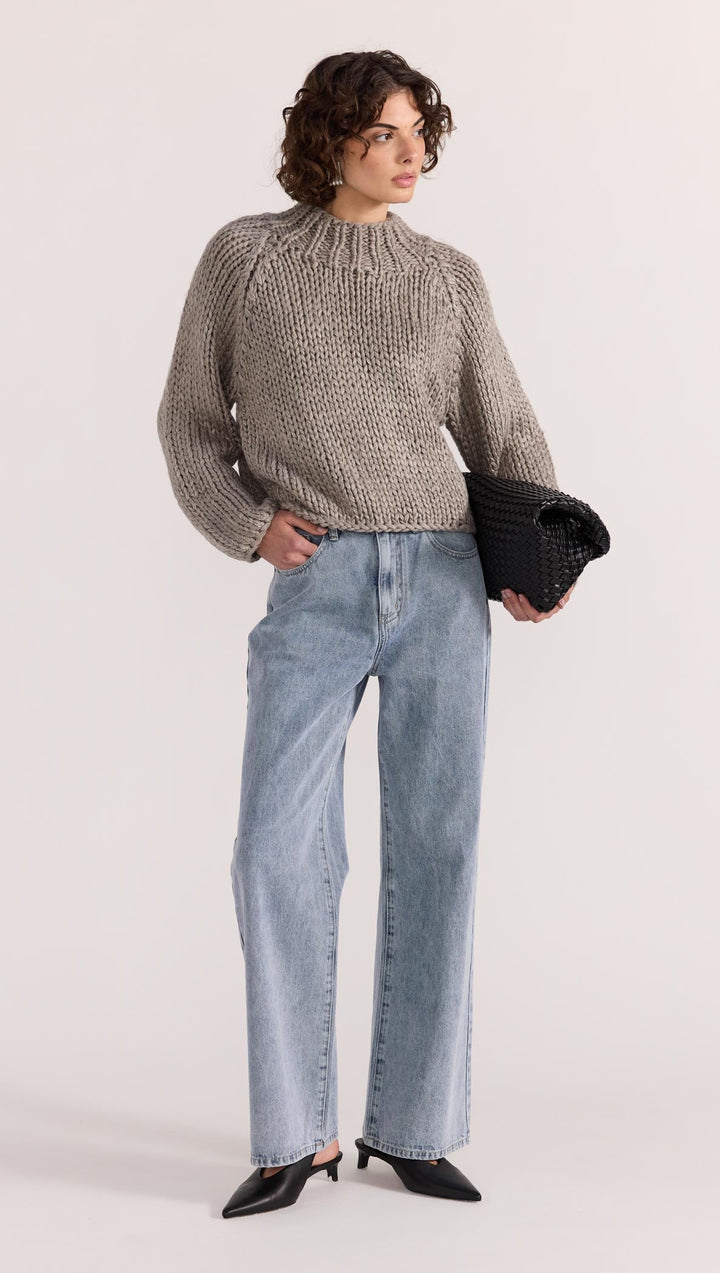 An elevated essential for the cooler months, the Monte Chunky Jumper in charcoal is a timeless knit with modern appeal.  Available from www.thecollectivenz.com