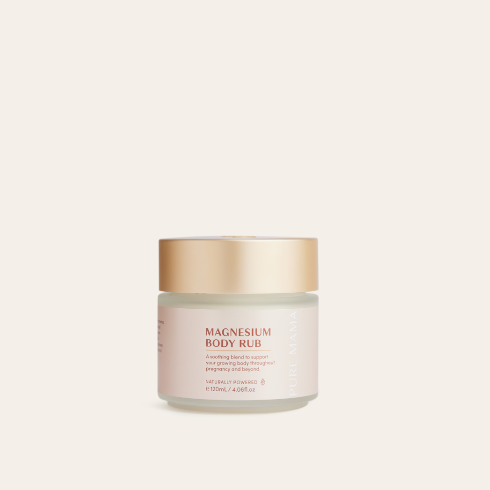 Pure mama magnesium body rub available from www.thecollectivenz.com