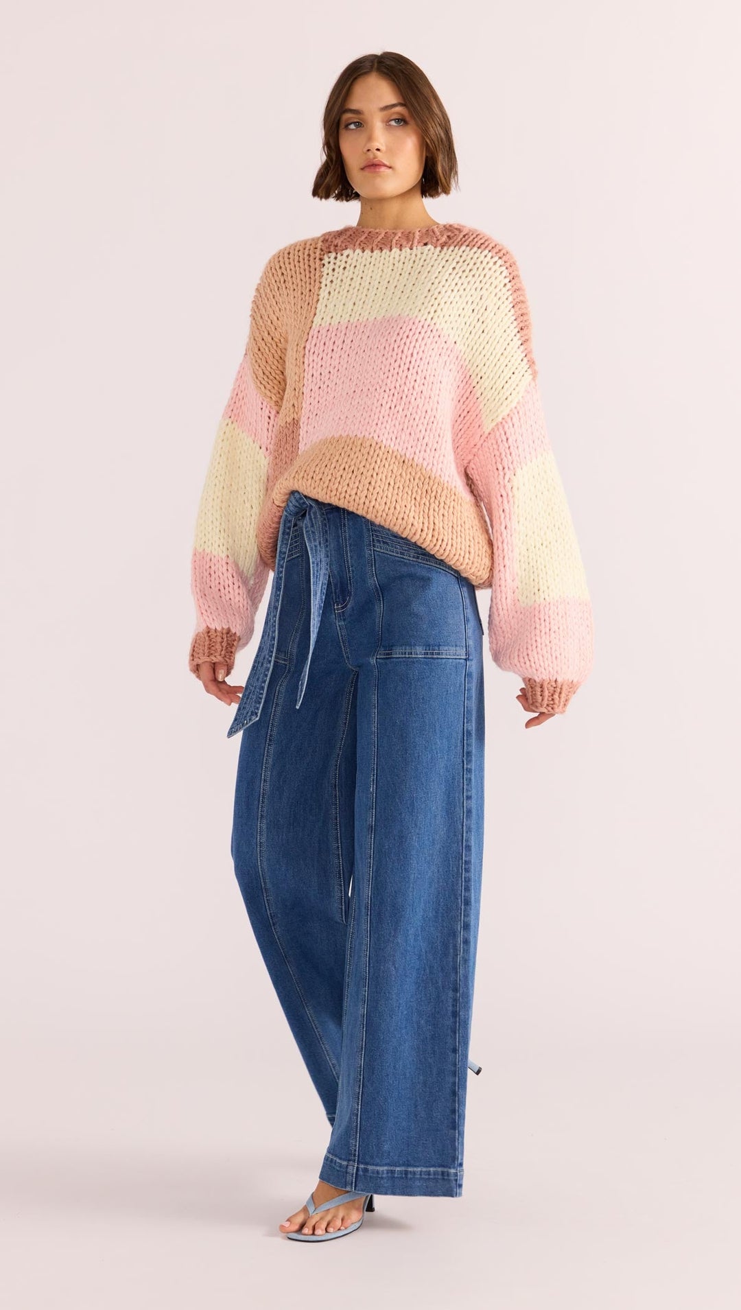Stay cozy in style, with the Marcella Colour Block Sweater by MINKPINK Available from www.thecollectivenz.com