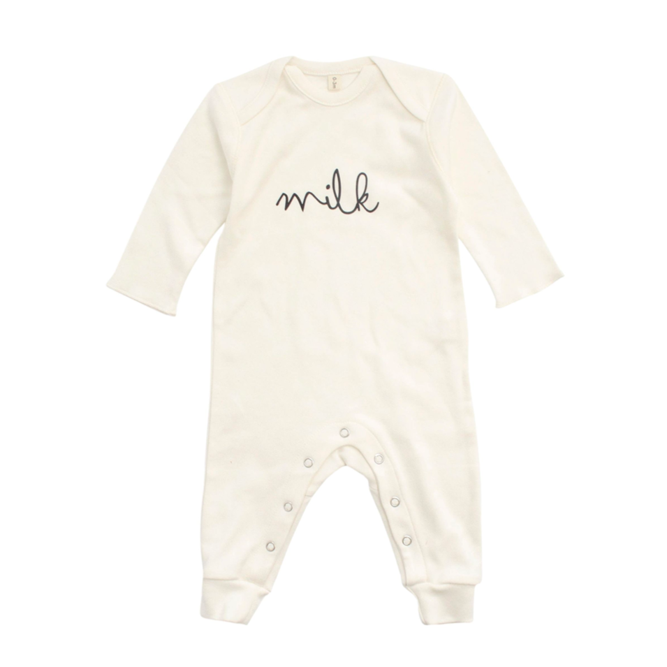 Organic Zoo natural milk playsuit available from www.thecollectivenz.com