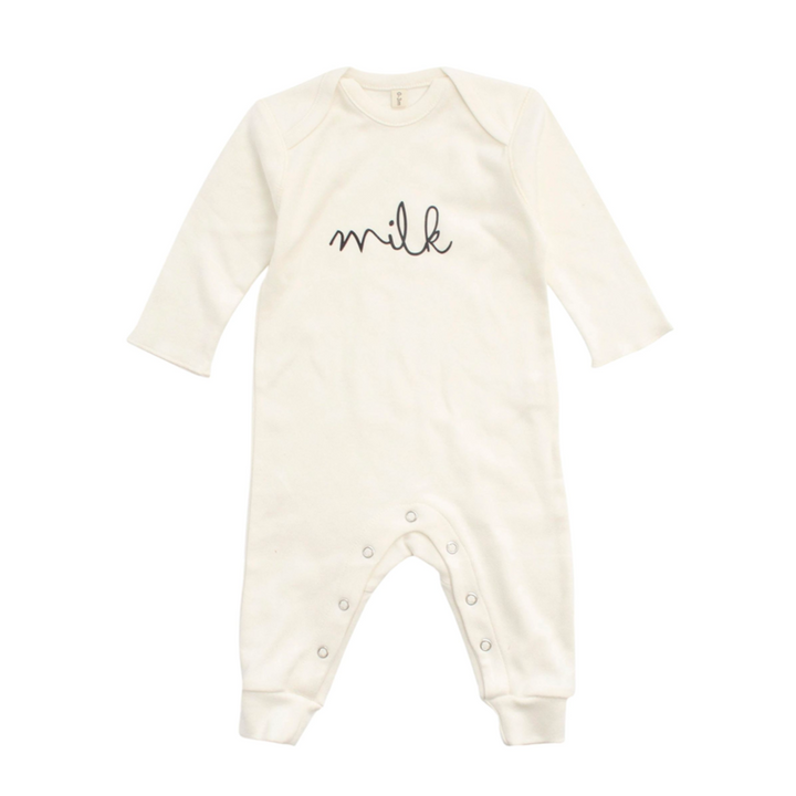 Organic Zoo natural milk playsuit available from www.thecollectivenz.com