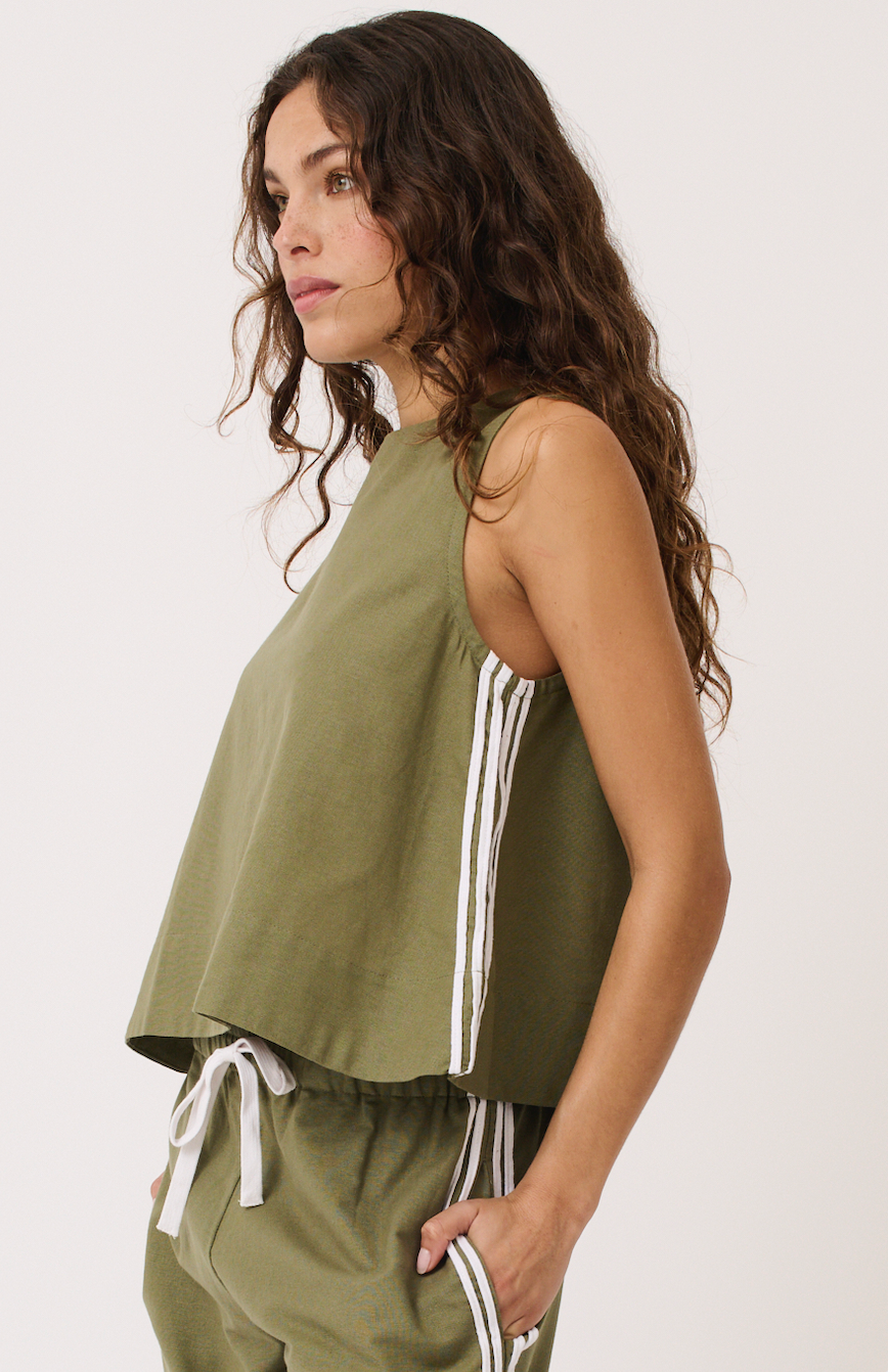 Nora Tank - Palm (LAST SIZE / XS)