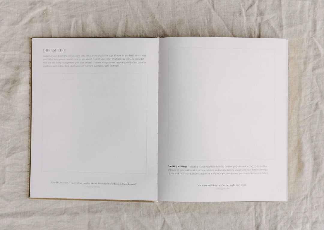 YOU, The Wellbeing Journal Sand | Olive + Page