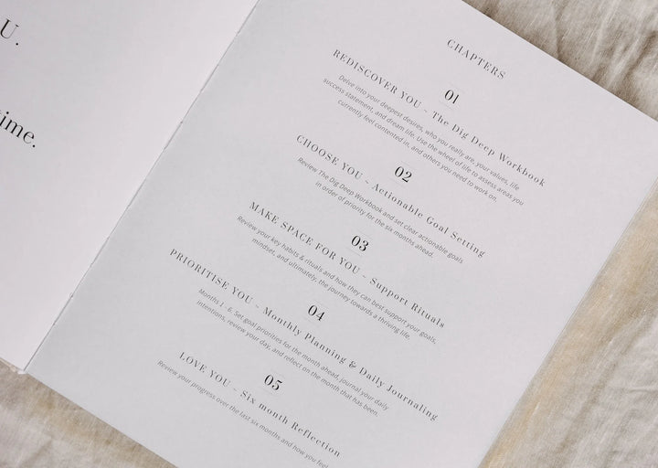 YOU, The Wellbeing Journal Sand | Olive + Page