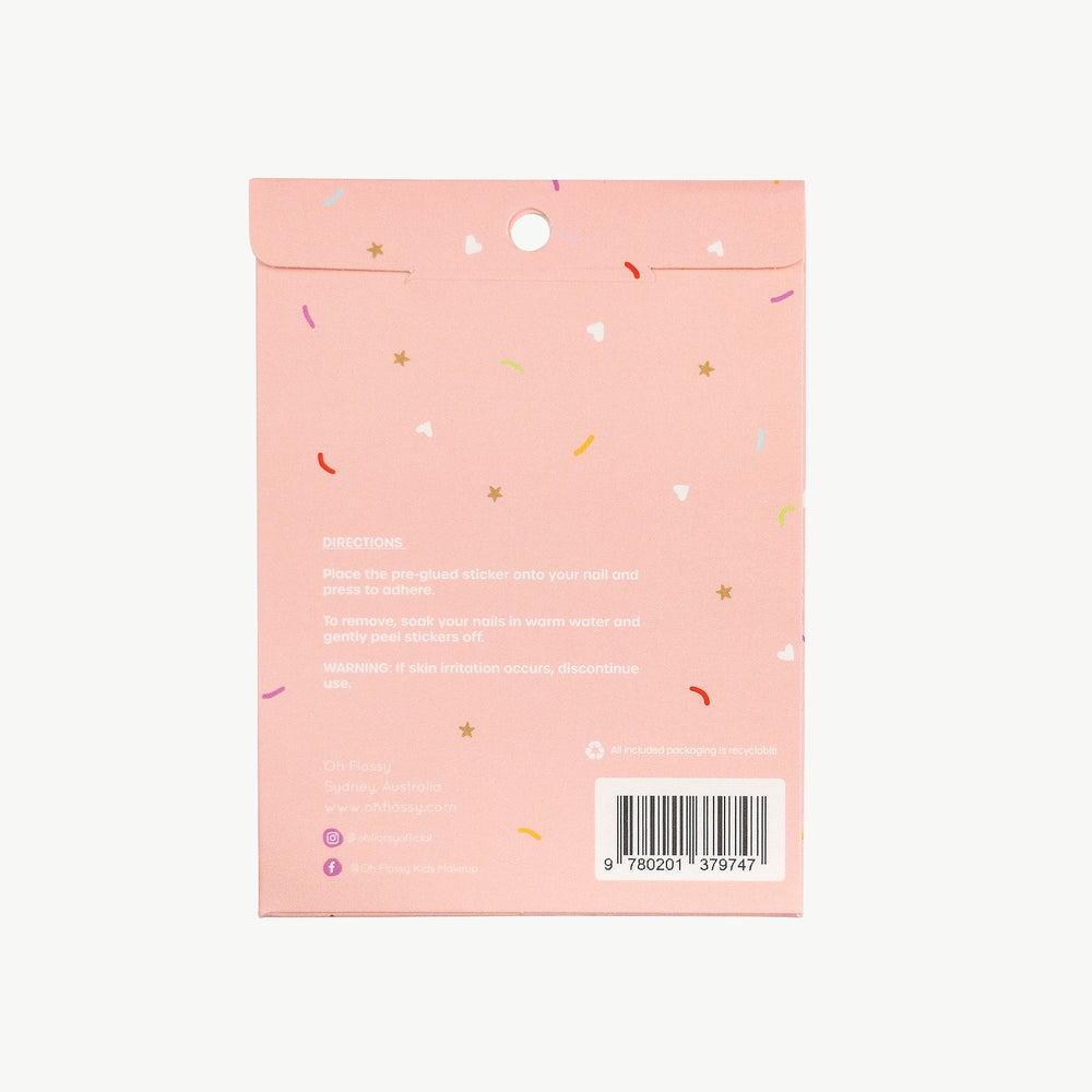 Oh Flossy nail stickers available from www.thecollectivenz.com