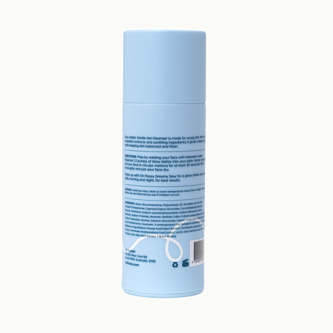Oh Flossy Skincare | Glow Getter Gentle Gel Cleanser