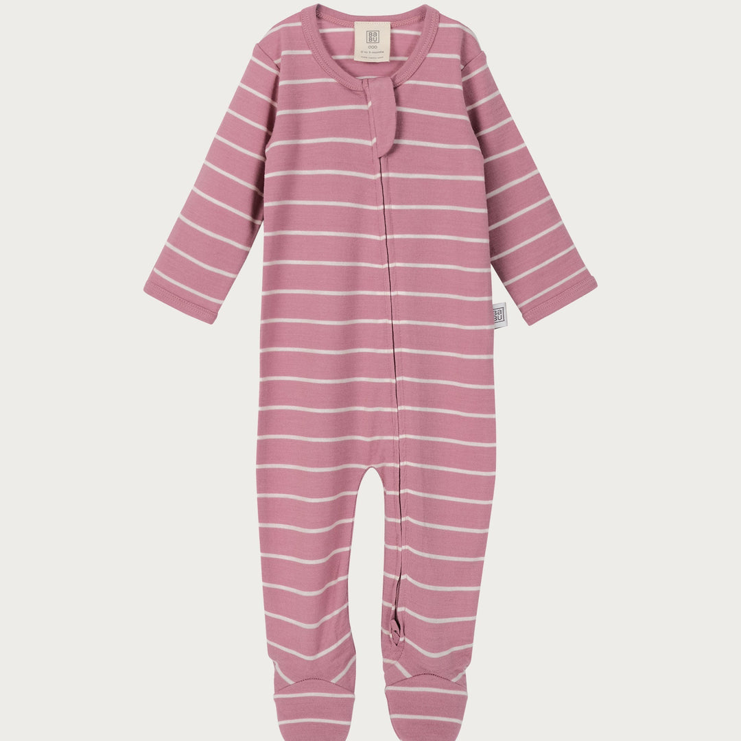 Babu Merino Footed Onesie is the ultimate all-in-one outfit for sleep, play and outdoor adventures, available from www.thecollectivenz.com