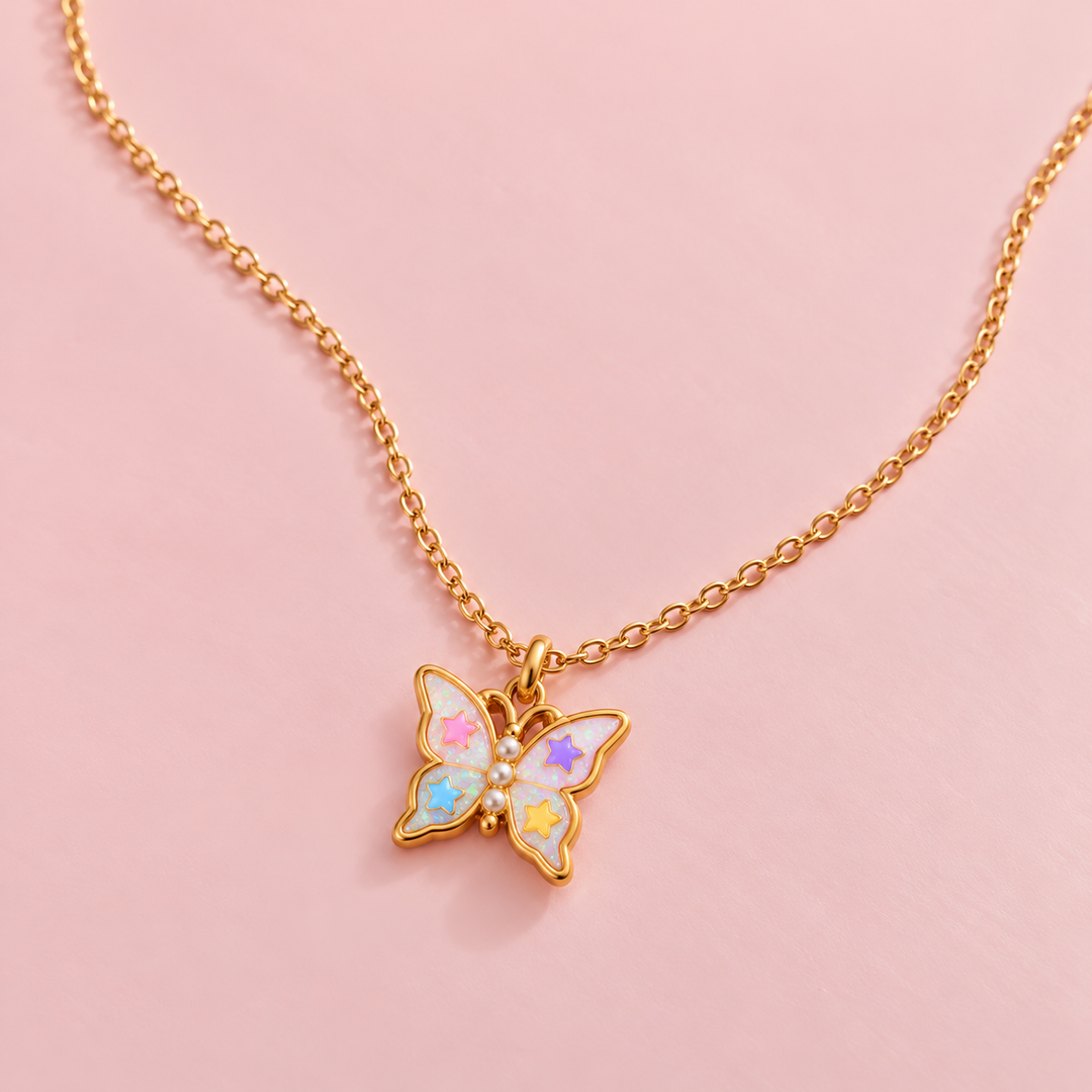 Multi Butterfly Kids Necklace | Collective Kids