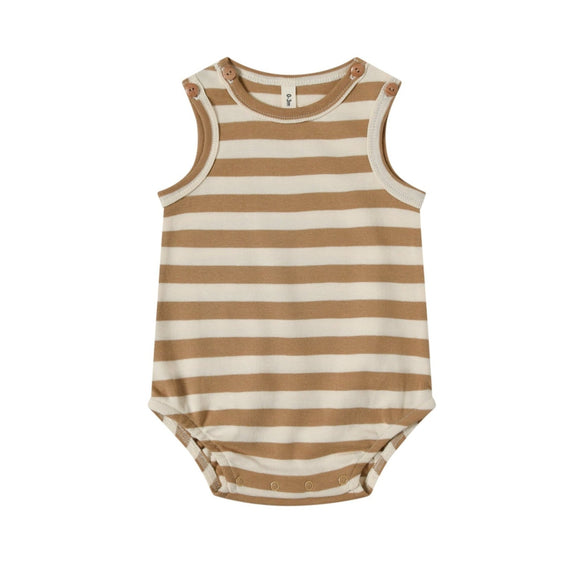 Organic Zoo gold sailor sleeveless bodysuit available from www.thecollectivenz.com