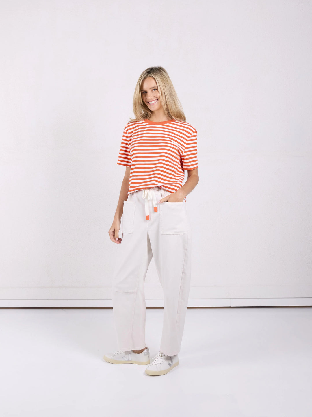 Monaco Carter Barrel Jeans - Sand