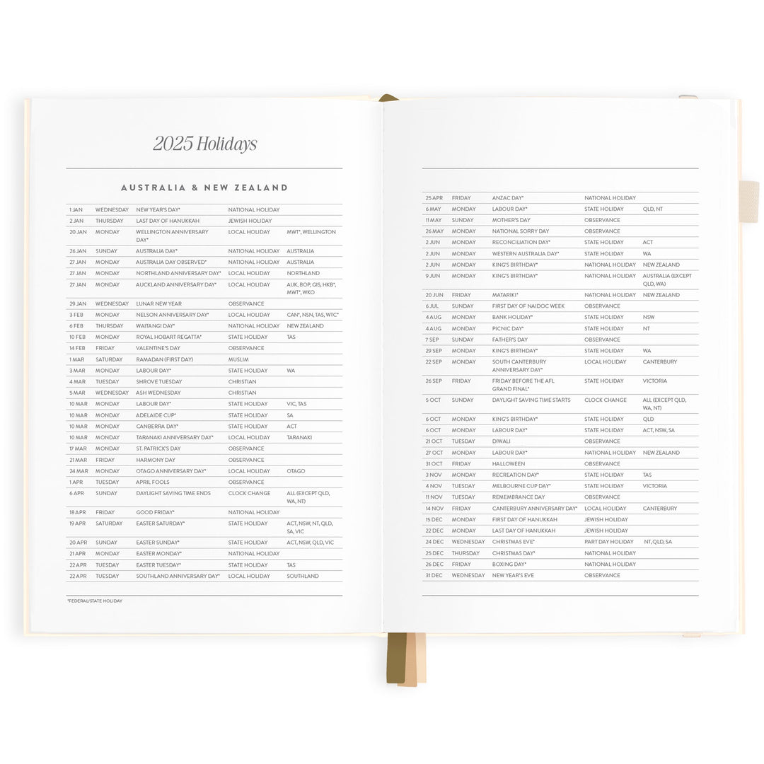 Fox & Fallow 2025 planner available from www.thecollectivenz.com