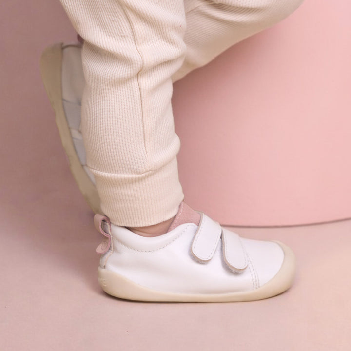 Toddler Toto Sneaker - White/Blush