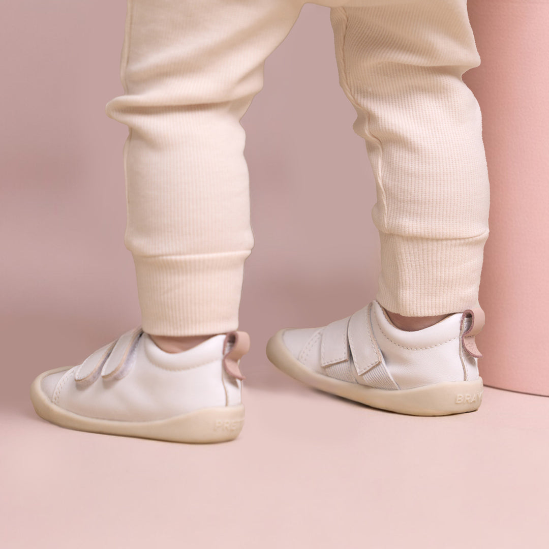 Toddler Toto Sneaker - White/Blush