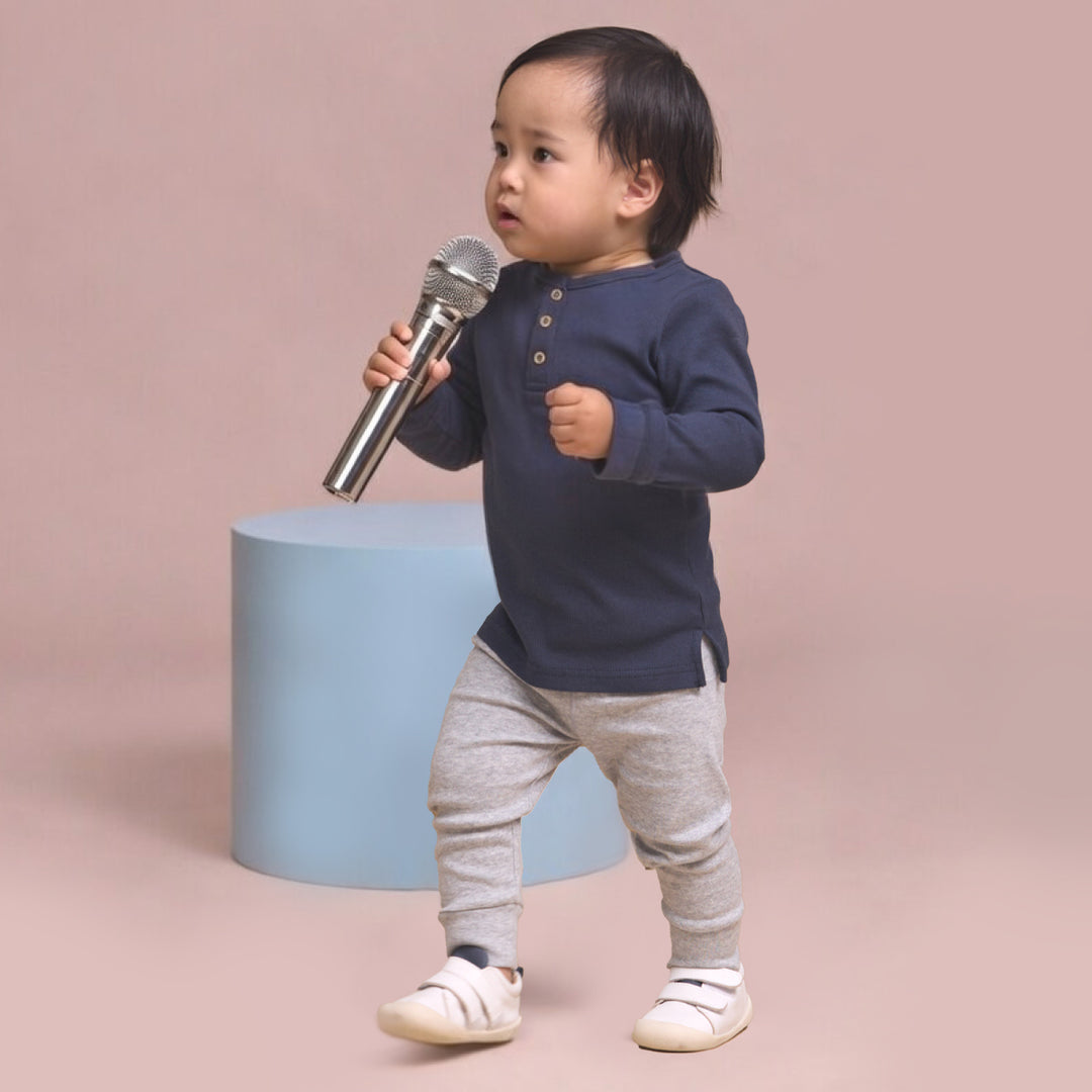 Toddler Toto Sneaker - White/Indigo