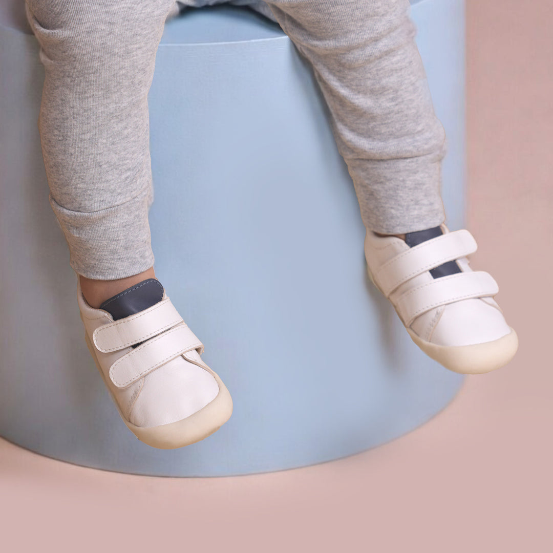 Toddler Toto Sneaker - White/Indigo