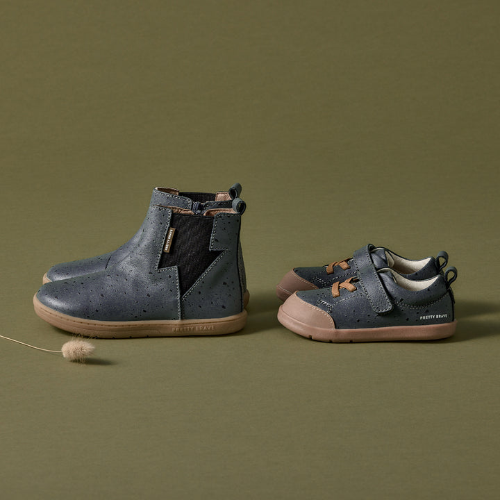 Pretty Brave provide flexible, comfortable footwear designed to meet the needs of active kids on the go. Shoes & boots for Babies & Children 0-8 years. Available from www.thecollectivenz.com