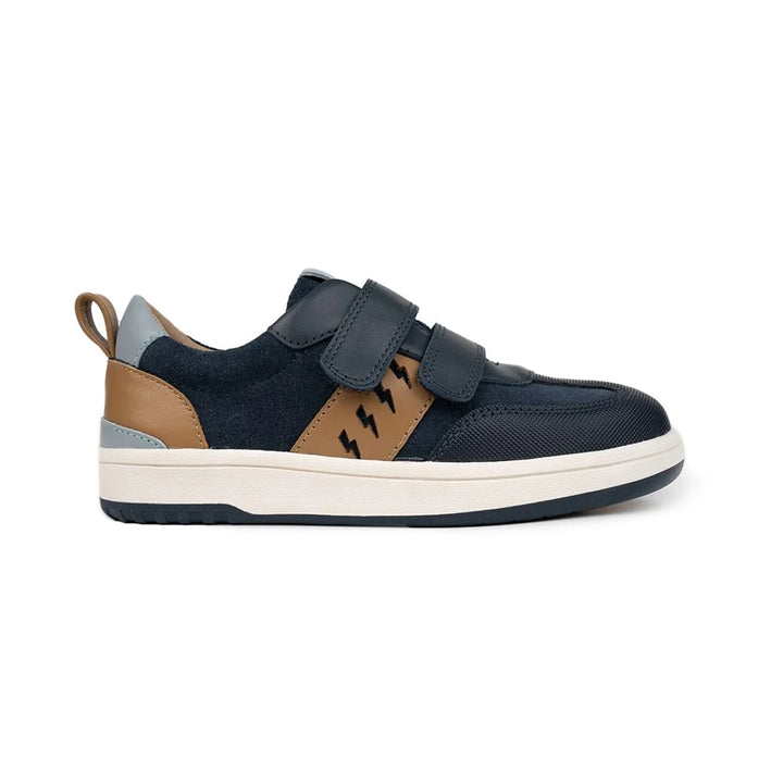 Big Kids River Sneaker Indigo Tan | Pretty Brave