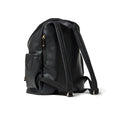 Pretty brave black diaper  backpack on a white background