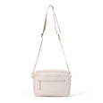 Pretty brave stone crossbody diaper bag on a white background