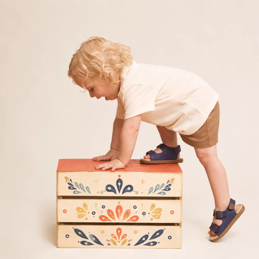 Little Kids Beau Indigo Sandal | Pretty Brave