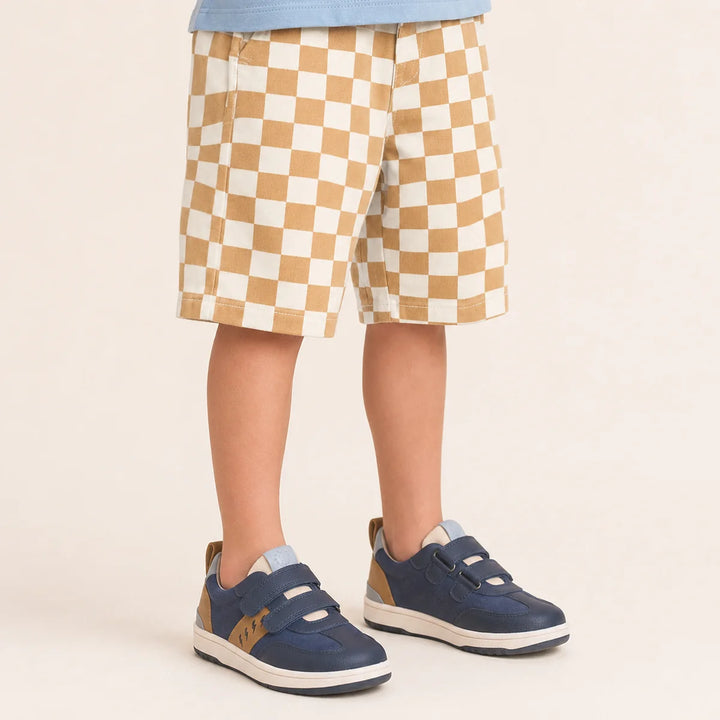 Big Kids River Sneaker Indigo Tan | Pretty Brave