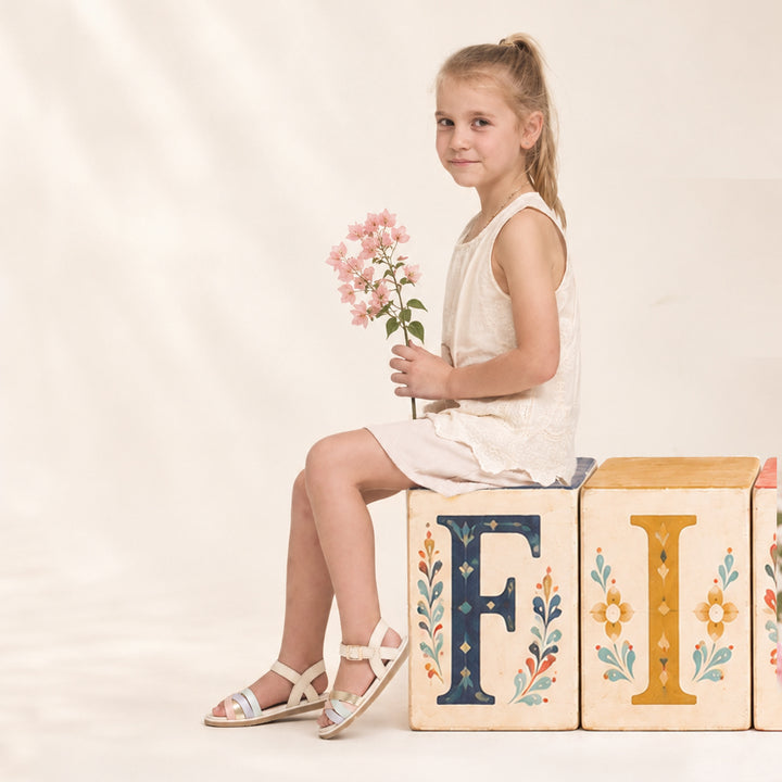 Big Kids Lucy Pastel Multi Sandal | Pretty Brave