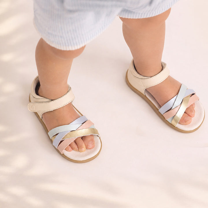 Little Kids Lily Pastel Multi Sandal | Pretty Brave