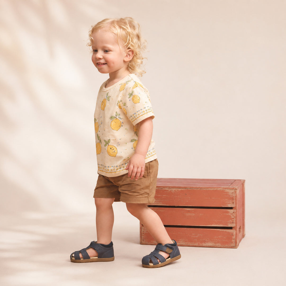 Little Kids Theo Indigo Sandal | Pretty Brave