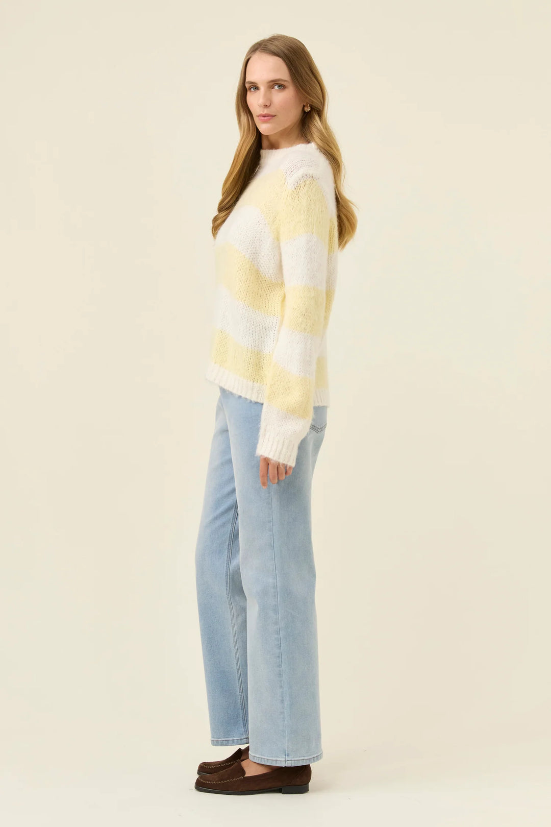 Pallas Stripe Jumper - Butter